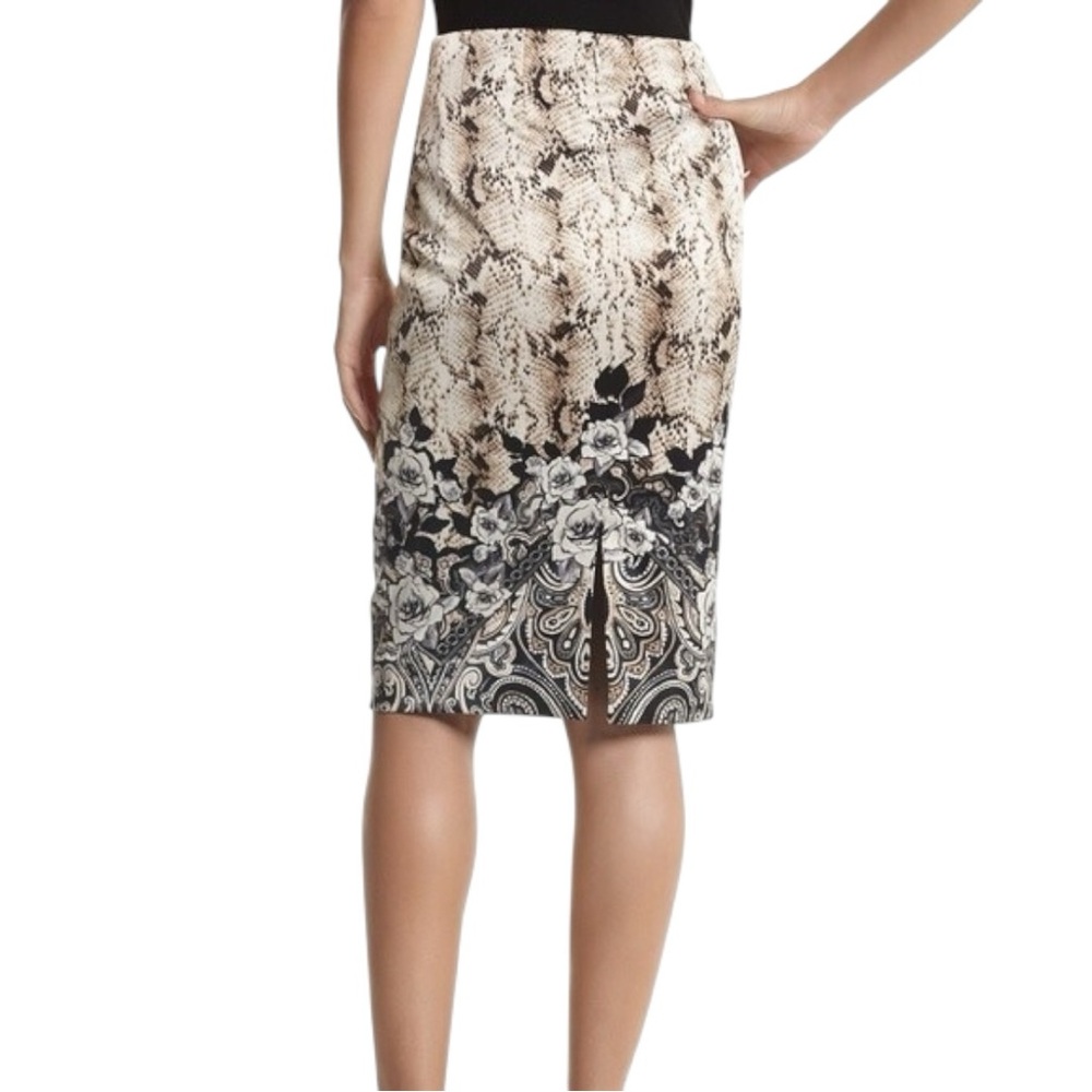 White House Black Market Satin Pencil Skirt Size 2 Small - Picture 9 of 15